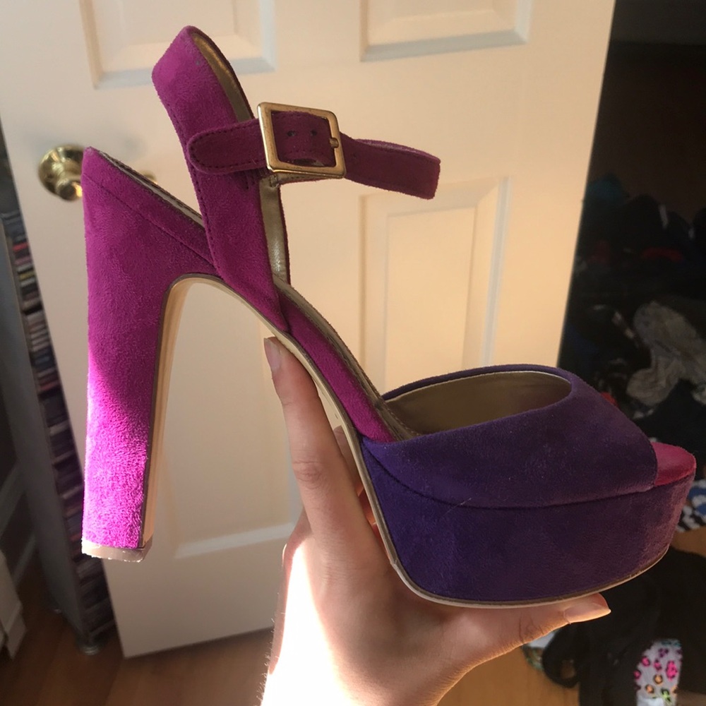 Brash 2 tone platform high heels